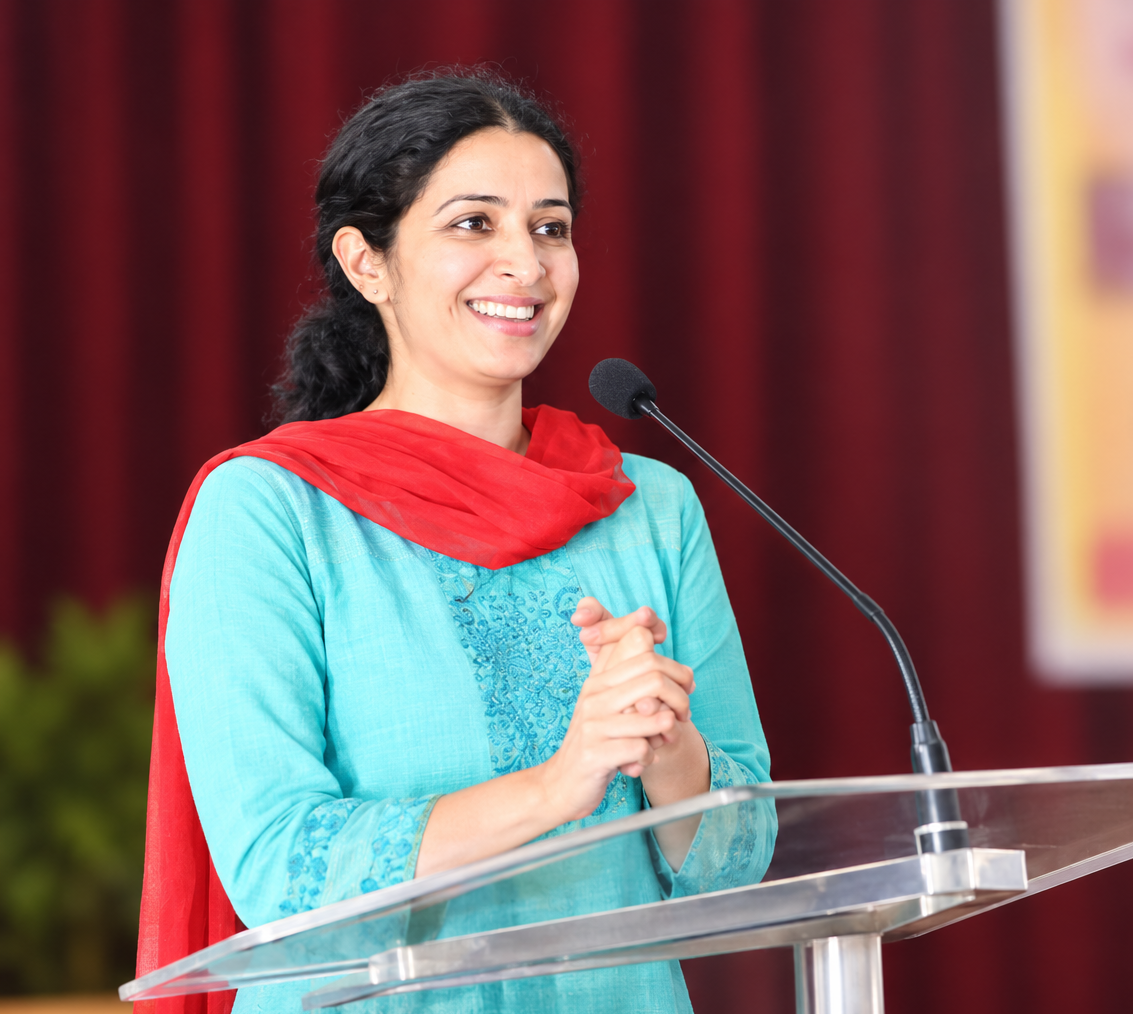 Janani Sridharan speaking